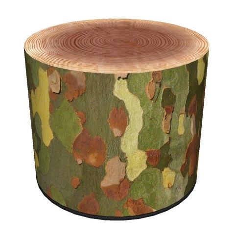 Okrągła pufa dekoracyjna - PLATAN