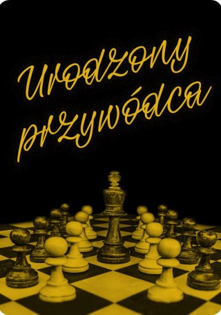 TABLICZKA URODZONY PRZYWÓDCA - 20x28 cm