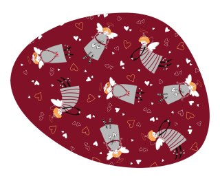 Podkładka na stół OVAL Angel Red