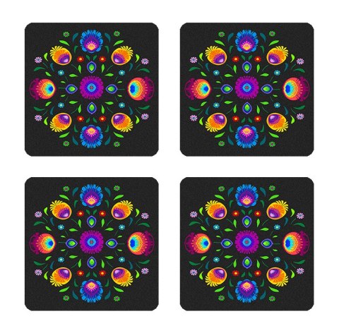 Zestaw 4 podkładek 12x12 cm - OBEREK