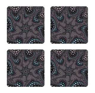 Zestaw 4 podkładek 12x12 cm - OCTOPUS