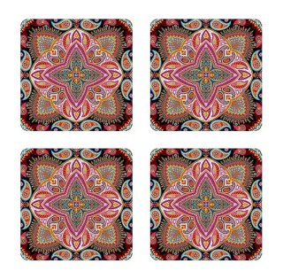 Zestaw 4 podkładek 12x12 cm - POLKA