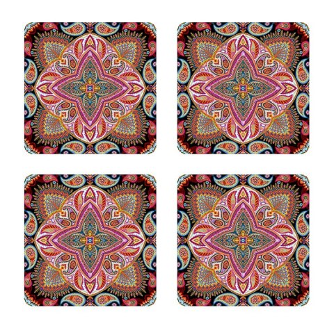 Zestaw 4 podkładek 12x12 cm - POLKA