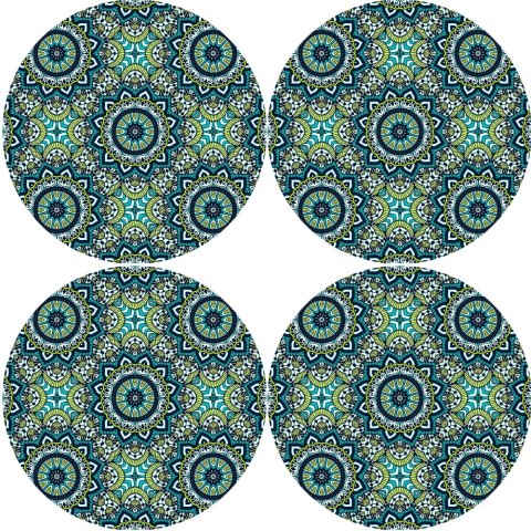 Zestaw podkładek na stół okrągłych 4D - ANAIS