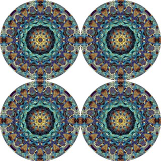 Zestaw podkładek na stół okrągłych 4D - BARCELONA