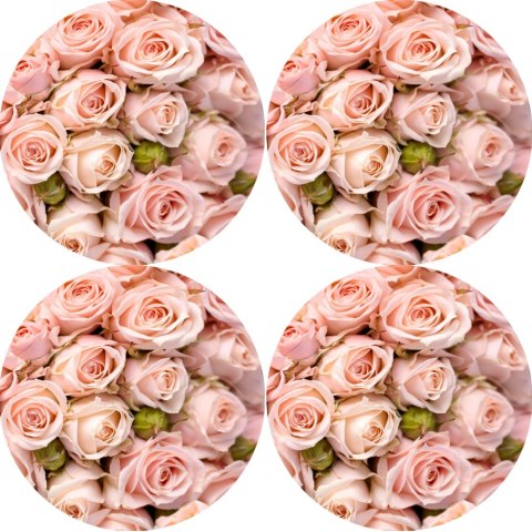 Zestaw podkładek na stół okrągłych 4D - DIANA