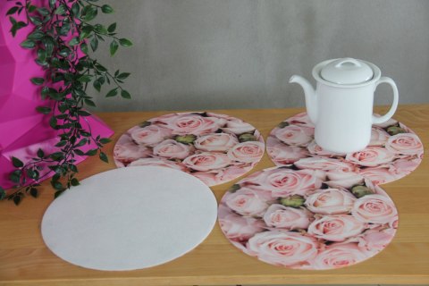 Zestaw podkładek na stół okrągłych 4D - DIANA