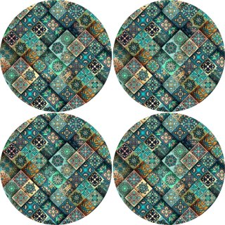 Zestaw podkładek na stół okrągłych 4D - ESTERA