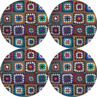 Zestaw podkładek na stół okrągłych 4D - FRANIA