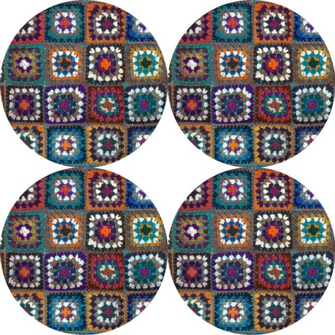 Zestaw podkładek na stół okrągłych 4D - FRANIA