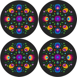 Zestaw podkładek na stół okrągłych 4D - OBEREK