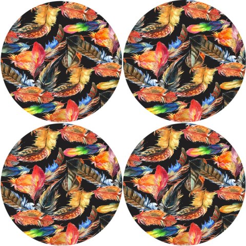 Zestaw podkładek na stół okrągłych 4D - PLUME
