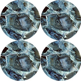 Zestaw podkładek na stół okrągłych 4D - RIO