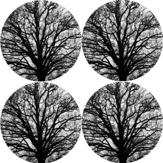 Zestaw podkładek na stół okrągłych 4D - SERENITY