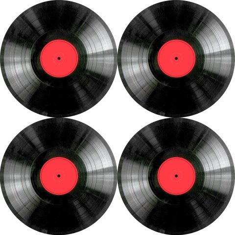 Zestaw podkładek na stół okrągłych 4D - VINYL