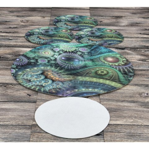 Zestaw podkładek na stół okrągłych 1+4 - NIRVANA