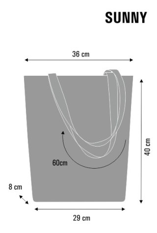 Torebka płócienna SUNNY - Nero
