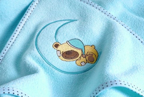 OKRYCIE KĄPIELOWE NIEDŹWIADEK 100X100 NIEBIESKI