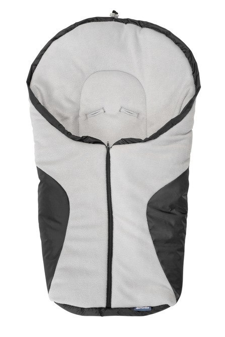 ŚPIWOREK DO FOTELIKA - BLACK/GREY POLAR 75 X 36