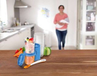 SCF721/20 ZESTAW POJEMNIKÓW VIA + ŁYŻECZKA