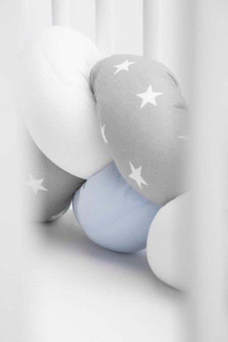 WARKOCZ DO ŁÓŻECZKA NIEBIESKI GWIAZDKI 210 CM