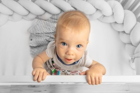 WARKOCZ DO ŁÓŻECZKA NIEBIESKI GWIAZDKI 210 CM