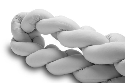 WARKOCZ DO ŁÓŻECZKA SZARY GŁADKI 210 CM