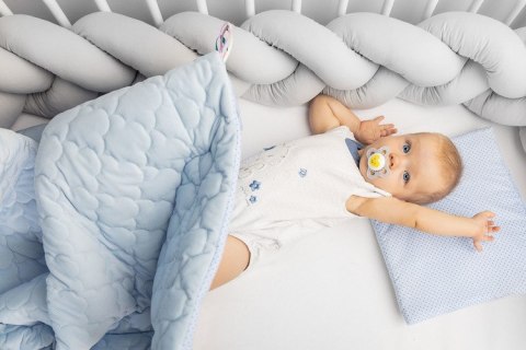 WARKOCZ DO ŁÓŻECZKA SZARY GŁADKI 210 CM