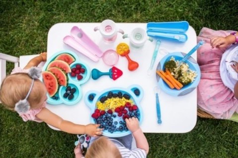 499/02 GRYZAK Z GRZECHOTKĄ EDUKACYJNY TASTY WATERMELON BabyOno