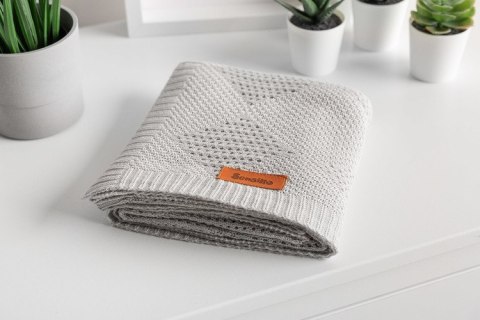 KOC BAMBUS 100% 100X80CM SZARY