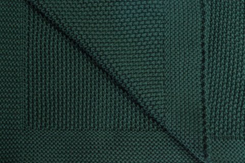 KOC DZIERGANY BAWEŁNA CIEMNOZIELONY 100 X 80