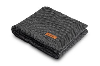 KOC DZIERGANY BAWEŁNA GRAFITOWY 100 X 80