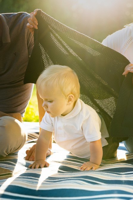 KOC DZIERGANY BAWEŁNA GRANATOWY 100 X 80