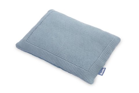 KOMPLET DO ŁÓŻECZKA DZIERGANY Z MUŚLINĄ NIEBIESKI