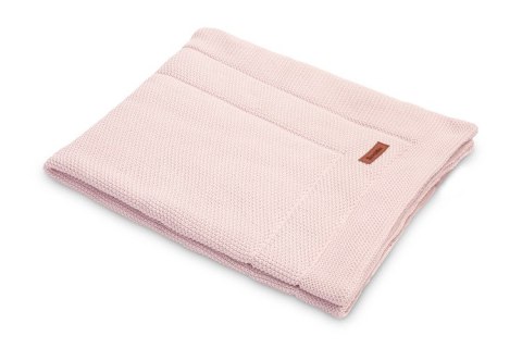 KOMPLET DO ŁÓŻECZKA DZIERGANY Z MUŚLINĄ RÓŻOWY