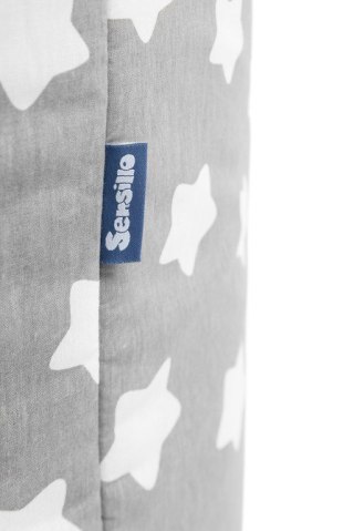 KOSZ NA ZABAWKI GWIAZDKI SZARE