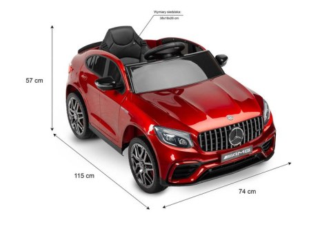 POJAZD AKUMULATOR NA MERCEDES AMG GLC 63S WHITE
