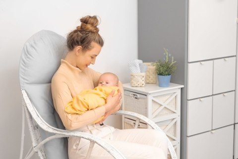 PIELUCHA BAMBUSOWA 2-pak MIĘTA+ŻÓŁTY 120X120