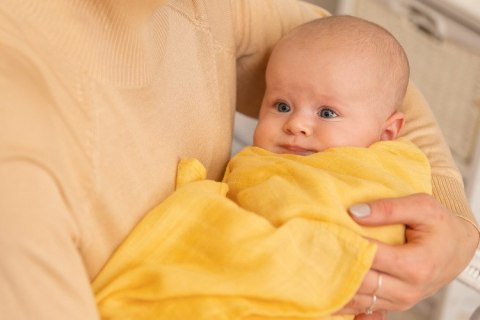 PIELUCHA BAMBUSOWA 2-pak MIĘTA+ŻÓŁTY 120X120