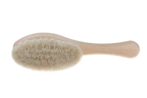 5338 SZCZOTKA DO WŁOSÓW DREWNIANA Z KOZINY ELIPSA