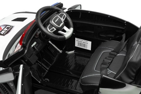 POJAZD NA AKUMULATOR DODGE CHARGER POLICJA WHITE