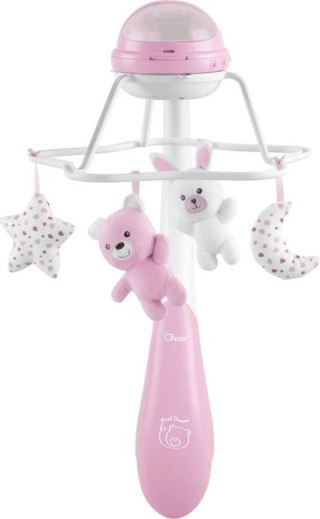 153268 KARUZELA RAINBOW COT MOBILE PINK