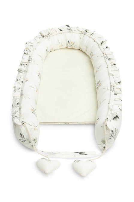 GNIAZDO/KOKON VELVET OLIWKA KREMOWY 80x45