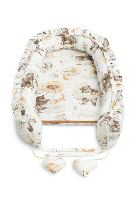 GNIAZDO/KOKON VELVET SEN BEŻOWY 80x45