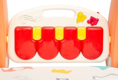 2W1 CHODZIK Z MATĄ MUZYCZNĄ PINK