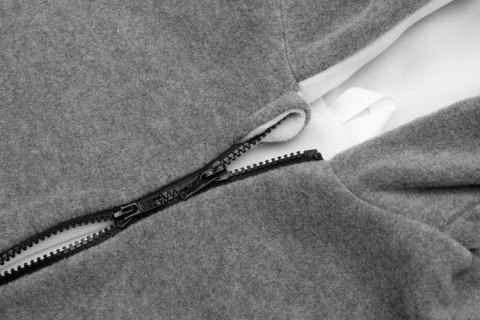 PONCZO SAMOCHODOWE SZARY MELANGE / BIEL