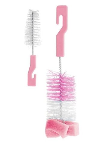 6014 SZCZOTKA Z GĄBKĄ DO MYCIA BUTELEK I SMCZKÓW 3 KOLORY BOC0601