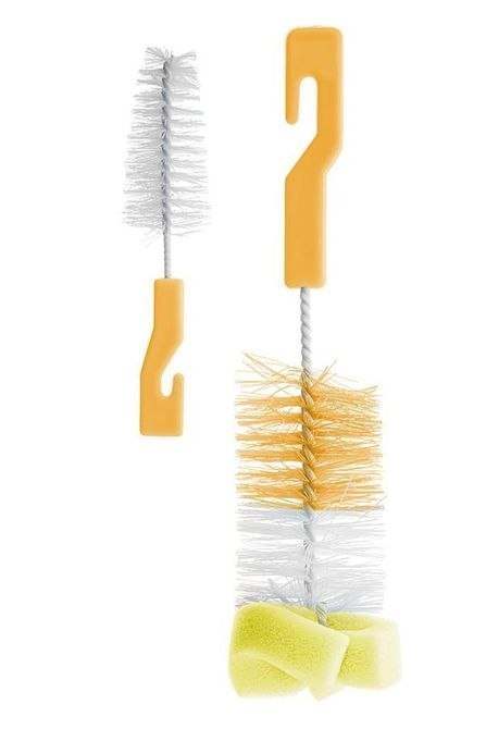 6014 SZCZOTKA Z GĄBKĄ DO MYCIA BUTELEK I SMCZKÓW 3 KOLORY BOC0601