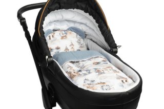 KOMPLET MUŚLINOWY DO WÓZKA - SMOKI JEANS