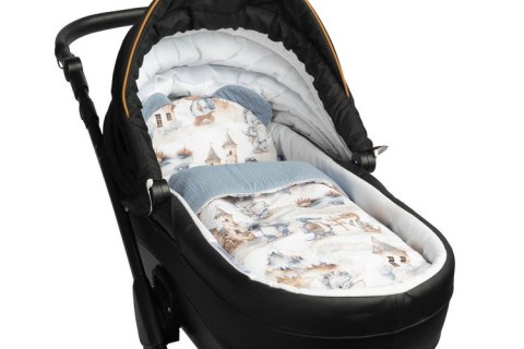 KOMPLET MUŚLINOWY DO WÓZKA - SMOKI JEANS